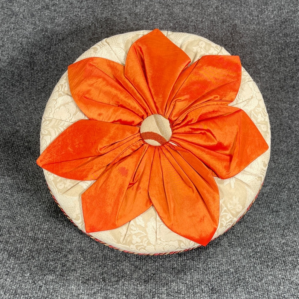 * NWT Round Flower Decorative Pillow
